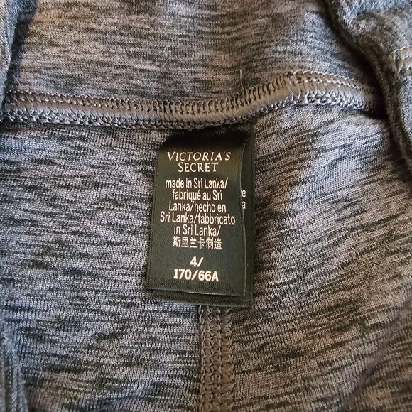 Victoria’s Secret Black/grey Leggings with Pockets  Size 4 - Picture 4 of 5